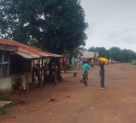 A resettlement township in Kono District